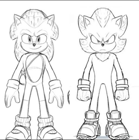 Sonic The Hedgehog Coloring Pages, Sonic The Hedgehog Coloring, Sonic Coloring Pages, Sonic Coloring, Sonic Drawing, Draw Sonic, Hedgehog Colors, Movie Sonic, Avengers Coloring Pages