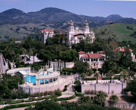 10 Things to do in San Luis Obispo for First Time Visitors Hearst Castle California, Affordable Beach Vacations, Hurst Castle, San Simon, American Castles, Vacations In The Us, Hearst Castle, San Simeon, Castle Mansion