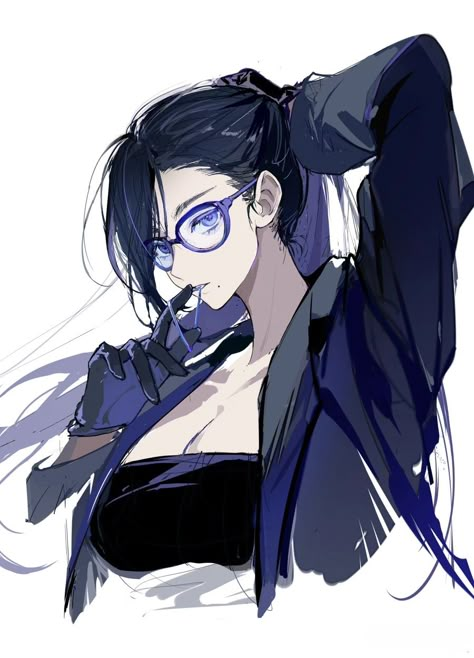 Hizuru Minakata, Girl With Glasses, Persona Anime, 캐릭터 드로잉, Wearing Glasses, 영감을 주는 캐릭터, Anime Sketch, Anime Poses, Anime Artwork