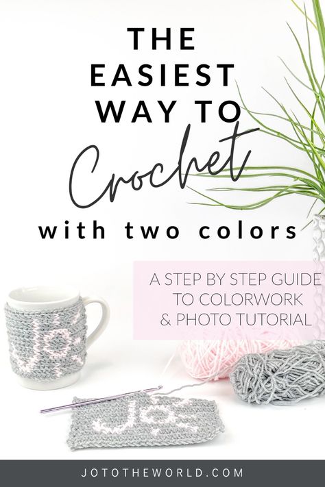 Carry Yarn In Crochet, How To Crochet Color Work, Carrying Yarn In Crochet, How To Crochet Multiple Colors, How To Crochet With 2 Colors, How To Carry Yarn In Crochet, Cape Diy, Crochet Colorwork, Interesting Crochet