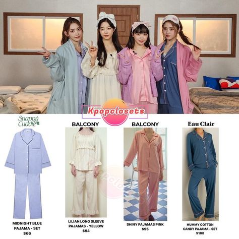 LE SSERAFIM's outfit AT MUPLY ‘SILENCE OF IDOL’ ‘ANTIFRAGILE’ ON MUPLY on October 26th 2022 Kdrama Pajamas, Outfit Dirumah, Le Sserafim Style, Le Sserafim Antifragile, Sleeping Outfits, Lesserafim Sakura, Idols Outfits, Kpop Clothes, Female Clothes Outfits