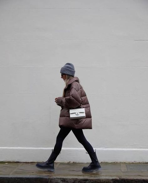 Best Puffer Jacket, Duvet Coat, December Outfits, Knee Length Coat, Oversized Puffer, Yellow Coat, Wearing All Black, 2020 Fashion Trends, Skirts With Boots