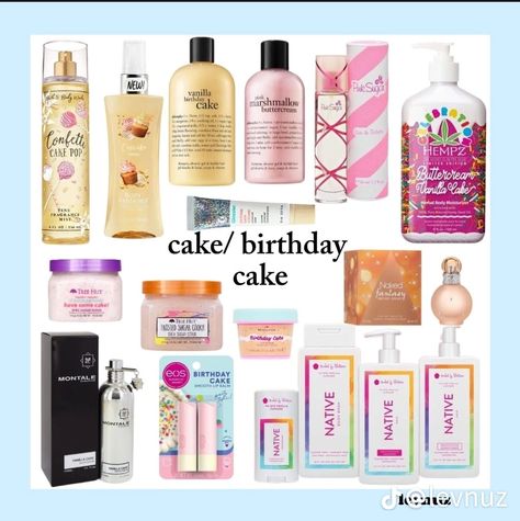 Birthday Cake Scented Products, Birthday Cake Scent, How To Smell Like Birthday Cake, How To Smell Like Cake, Birthday Cake Perfume, Scent Combos, Fragrance Lab, Cake Birthday Cake, Body Hygiene