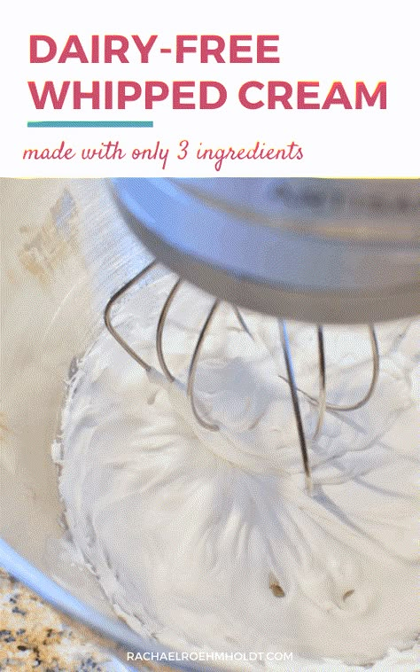 Lactose Free Whipped Cream, Dairy Free Cool Whip, Dairy Free Icing, Dairy Free Whipped Topping, Coconut Whipped Cream Recipe, Dairy Free Pies, Dairy Free Thanksgiving, Dairy Free Whipped Cream, Whipped Cream Recipe