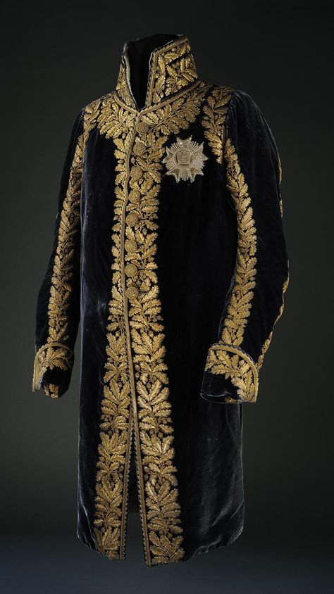 Lock, Stock, and History — fapoleon-bonerparte: Michel Ney ‘s Imperial... Velvet Coat, Period Outfit, Century Clothing, Gold Embroidery, Historical Costume, Historical Dresses, Military Uniform, Fantasy Clothing, Fantasy Fashion