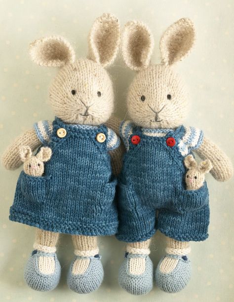 Small rabbit to love - free knitting pattern - From Britain with Love Knitting Dolls Free Patterns, Rabbit Knitting Pattern, Knitted Dolls Free, Knitted Bunnies, Bunny Knitting Pattern, Small Knitting Projects, Rabbit Soft Toy, Knitted Toys Free Patterns, Small Rabbit