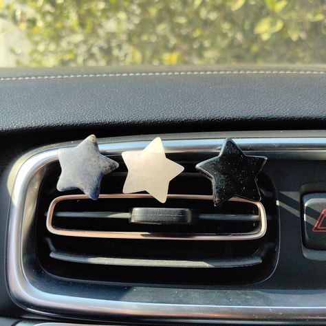 Crystal Car Vent Clips Crystal Star Moon Car outlet decoration, natural quartz car parts, car crystal, car gifts -  #Car #Clips #Crystal #Decoration #Gifts #Moon #natural #Outlet #Parts #Quartz #Star #Vent Star Wars Car Accessories, Car Vent Accessories, Emo Car Accessories, Dashboard Decorations Car, Star Car Accessories, Y2k Car Decor, Cute Ways To Decorate Your Car, Car Therapy, Car Decorations Interior Aesthetic