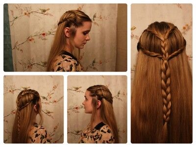 The Hobbit. Elvish hairstyles. Tauriel Hairstyle, Tauriel Hair, Sansa Stark Hair, Elvish Hairstyles, Elven Hairstyles, Elf Hair, Moon Rising, Fantasy Hair, Princess Hairstyles