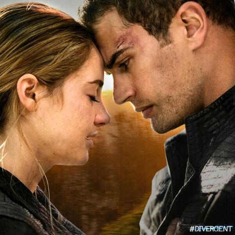 The forehead touch that says I love you more than you'll ever know and more than I can ever show you <3 Tris And Tobias, Divergent Book, Divergent Movie, Tris And Four, Divergent Fandom, Tobias Eaton, Divergent Trilogy, Divergent Insurgent Allegiant, Divergent Series