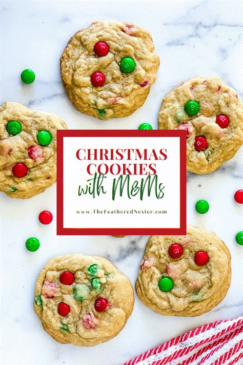 Making soft, chewy, and festive-looking M&M Christmas cookies is a great way to celebrate the holiday! Use this easy Christmas cookie recipe! Chewy M M Cookies Recipe, Mm Christmas Cookies, Vintage Christmas Cookie Recipes, Soften Brown Sugar, Christmas Cookie Recipe, Easy Christmas Cookie Recipes, Christmas Cookie Recipes, Christmas Baking Recipes, M M Cookies