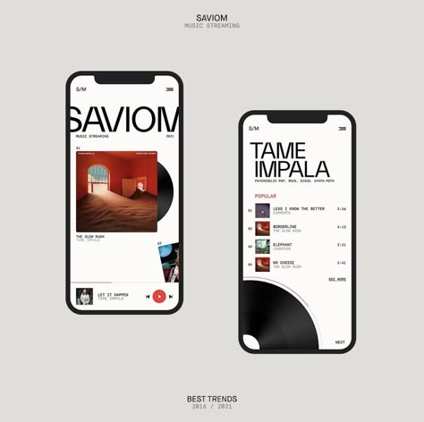 Typography App, 2023 Typography, Instagram Typography, Music App Design, Mobile Landing Page, Music Streaming App, Design Thinking Process, Motivation App, Music Web