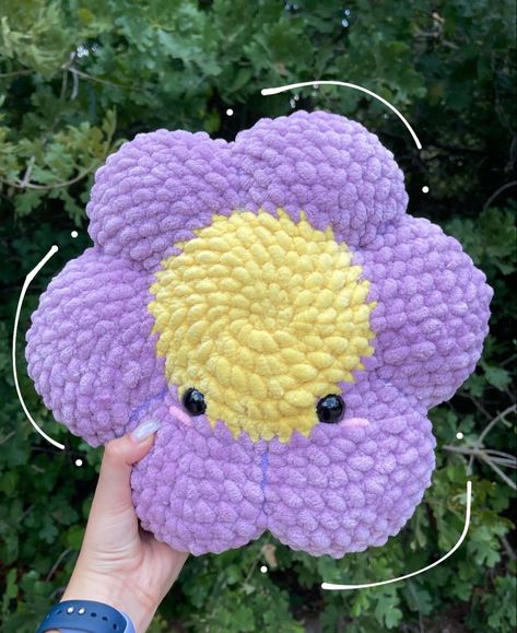 crochet flower, flower pillow, aesthetic pillow, aesthetic, pillow, room decor, dorm room, dorm room diy, diy, room diy, aesthetic flower, crochet, crochet pattern, crochet plushie Chunky Yarn Plushie, Crochet Aesthetic Pillow, Crochet Pillow Aesthetic, Crochet Flower Plushies, Crochet Flower Pillow Pattern, Cute Crochet Plushies Big, Small Crochet Plushies, Crochet Flower Plush, Flower Plush Crochet Pattern