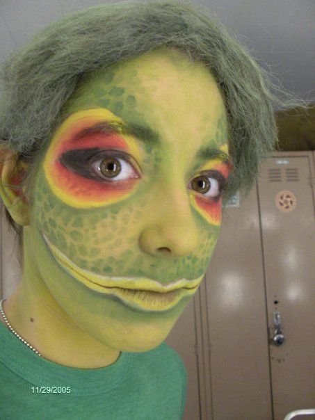 kaci-frog-makeup by bellatrixamici, via Flickr Face Paint, Paint, Makeup, Hair, Make Up