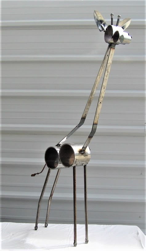 Giraffe Project, Flatware Art, Welding Art Projects, Horseshoe Art, Metal Yard Art, Metal Garden Art, Junk Art, Tablet Computer, Metal Art Welded