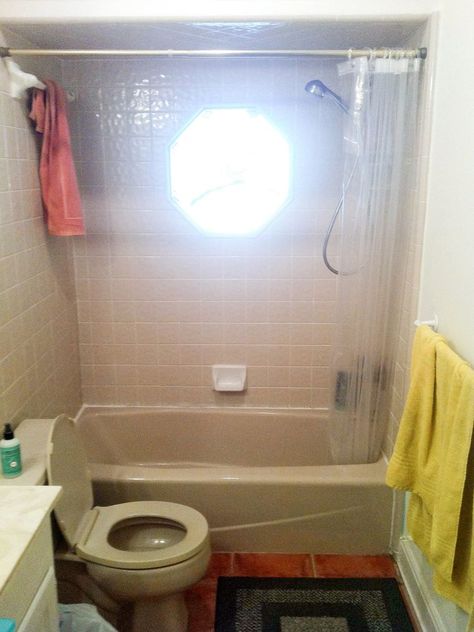 Small Bathroom Remodels, Small Bathroom Remodeling Ideas, Small Bathroom Remodeling, Small Bathroom With Tub, Makeover Kamar Mandi, Small Full Bathroom, Tub Remodel, Very Small Bathroom, Small Bathroom Diy