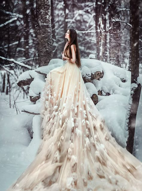 04-Dresslab (photo by Maria Lipina) Wedding Dress Winter, Queen Wedding Dress, Queen Style, Wedding Themes Winter, Fairytale Photography, Winter Wonderland Wedding, Stunning Wedding Dresses, Wonderland Wedding, Beauty Dress