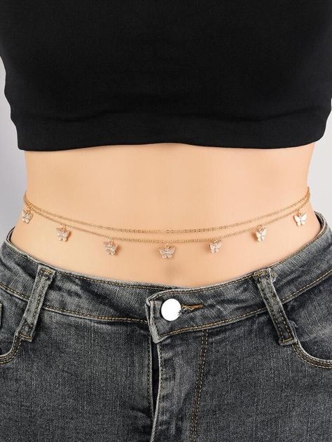 Jóias Body Chains, Chain Outfit, Chains Aesthetic, Men's Piercings, Waist Jewelry, Fashion Design Collection, Belly Jewelry, Bridal Gold Jewellery Designs, Classy Jewelry