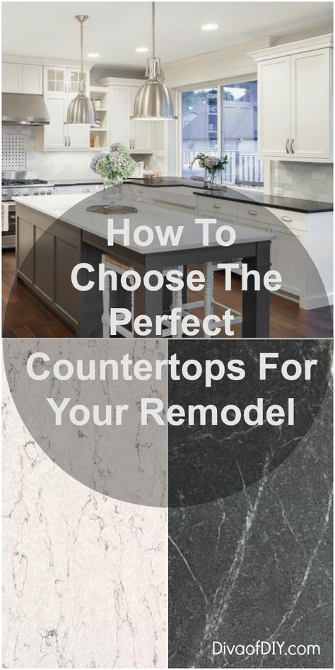 How To Choose The Perfect Countertops For Your Remodel: Natural Stone | Diva of DIY Remodeling Kitchen Ideas, Kitchen Remodeling Ideas, Replacing Kitchen Countertops, Kitchen Remodel Countertops, Outdoor Kitchen Countertops, Budget Kitchen Remodel, Kitchen Countertop Materials, New Countertops, Countertop Material