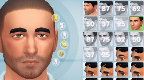 Crilender - Samson Customizable Full Face Preset Face Presets Sims 4 Cc, Face Presets Sims 4, Sims 4 Cas, Ts4 Cc, The Sims4, Sims 4 Custom Content, Full Face, Sims Cc, Face Shapes