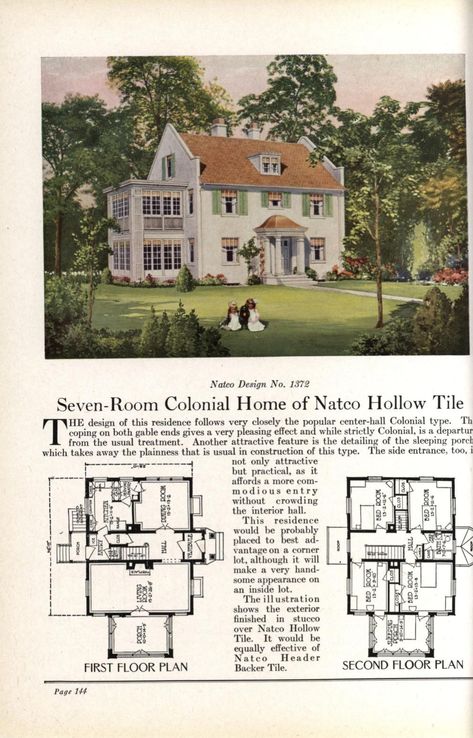 Older House Floor Plans, Homes Sims 4, English Manor Floor Plan, American House Style, Cottage Layout, Sears Catalog Homes, Quonset Homes, Vintage Floor Plans, Architecture Blueprints