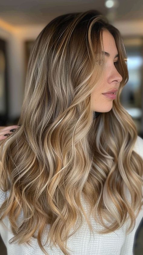 25 Irresistible Caramel Hair Color Ideas You Need to Try This Summer | Lookosm Caramel Latte Hair, Caramel Highlights Balayage, Latte Balayage, Latte Hair Color, Creamy Blonde Balayage, Caramel Blonde Balayage, Caramel Lowlights, Latte Hair, Blonde Balayage Ombre