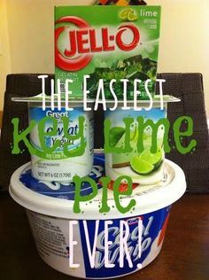 Key Lime Yogurt Pie, Easy Key Lime Pie, Jello Pie, Key Lime Recipes, Key Lime Desserts, Key Lime Pie Easy, Lime Desserts, Keylime Pie Recipe, Postre Keto