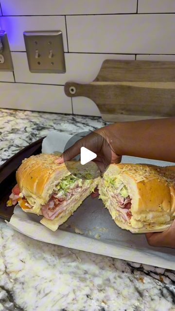 Angel Samone Davis on Instagram: "I discovered these grinder sandwiches and my family has been loving them. I personally can have these everyday of the week because I love sandwiches so much #lunchideas #asmrcooking #grindersandwich #summermeals" Grinder Sandwiches, Grinder Sandwich, Subway Sandwich, Ham Sandwiches, Sub Sandwiches, Lunch Recipes Healthy, Recipes Healthy, Lunch Recipes, Summer Recipes