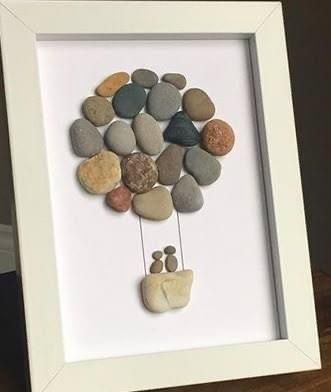 Easy Pebble Art Ideas, Stone Art Ideas, Rock Crafts Diy, Rocks For Garden, Drukarka 3d, Stones Aesthetic, Stone Pictures Pebble Art, Seashell Wall Art, Stone Wall Art