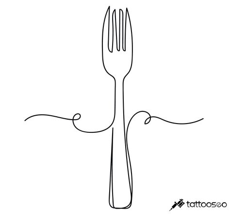 00:00 Tattoo, Fork Tattoo, Tattoo Meaning, Designs Ideas, 00 00, Tattoos With Meaning, Tattoo Design, Creative Design, Tattoo Designs