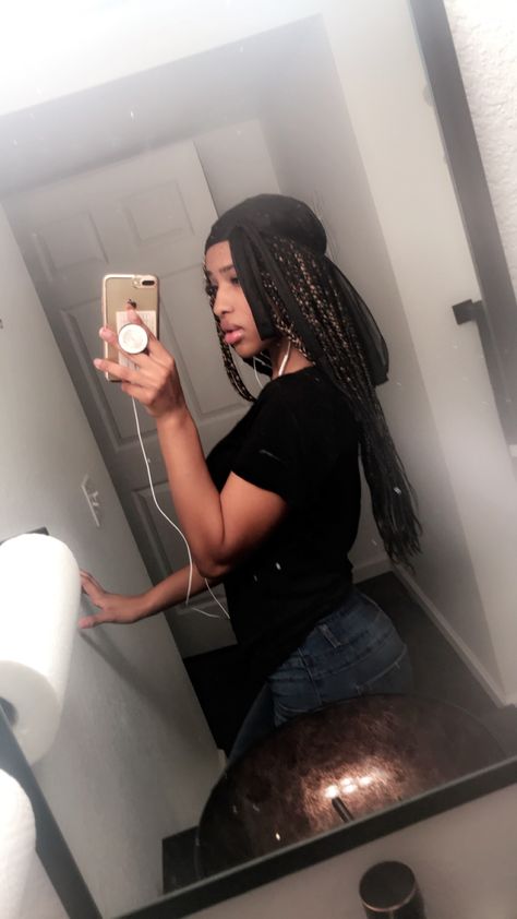 Durag Styles, Box Braid, Box Braids, Braids, Mirror Selfie, Hairstyles, Hair Styles, Hair, Quick Saves