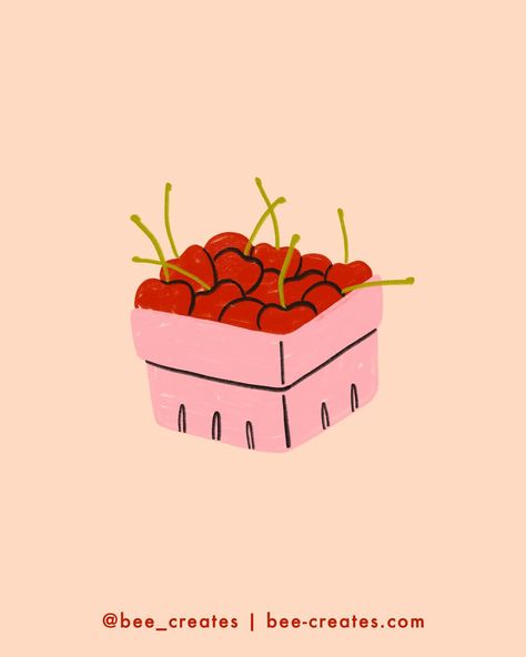 It’s almost cherry season!!!! CHERRY 22/100 for #100daysoftastyart #cherry #cherries #fruit #fruit #berries #🍒 #illustration #foodart #surfacedesign #surfacepatterndesign #surfacedesigner #foodillustration #theydrawandcook #theydrawanduppercase #fruitlover #fruit #sashimi #100daychallenge #100dayproject #100daychallenge2024 #100patterns #100daysofdailycreating 222 Poster, Berries Illustration, Fruit Berries, Fruit Fruit, Cherry Season, 100 Day Challenge, Heart Cake, Drawing Inspo, Mini Drawings