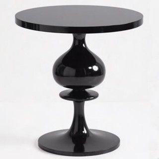 turned wood pedestal table Wood Pedestal Table, Eclectic Side Table, Table Designs, Wood Pedestal, Black Side Table, Turned Wood, Furniture Side Tables, Fitted Furniture, Table Black