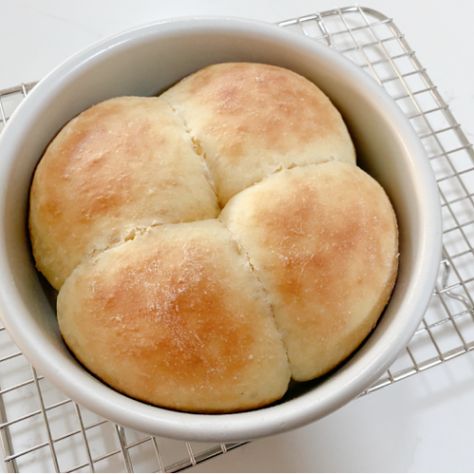 Back Print Small Batch Rolls, Dinner Rolls For Two, Rolls For Two, Rolls Dinner, Rolls Easy, Small Batch Baking, Easy To Make Dinners, Homemade Rolls, Homemade Bread Easy