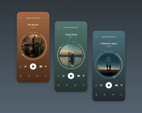 Music Player Ui Design, Music App Ui Design, Creative App Design, Ui Ux Case Study, Music Ui, Login Ui, App Design Ideas, Music App Design, Health App Design