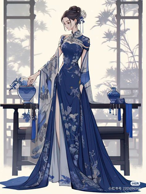 Gaun Abad Pertengahan, Dress Design Drawing, Chinese Traditional Clothing, Clothing Design Sketches, Old Fashion Dresses, Fantasy Dresses, Fashion Drawing Dresses, Anime Inspired Outfits, Dress Design Sketches