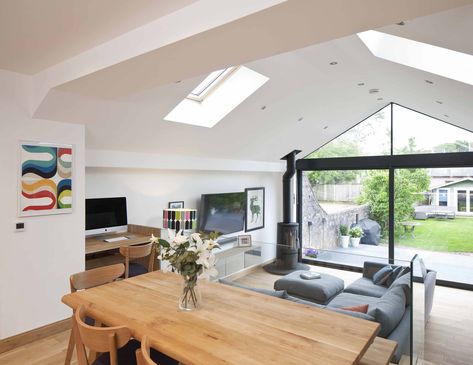 Open Dining Room Ideas, Kitchen Diner Extension, House Extension Plans, Open Plan Kitchen Dining Living, Open Plan Kitchen Diner, Open Plan Kitchen Dining, Open Plan Kitchen Living Room, Conservatory Dining, Open Dining Room