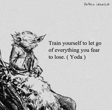 Yoda Quotes, Wu Wei, Let Go Of Everything, Warrior Quotes, Philosophy Quotes, Badass Quotes, Wise Quotes, Let Go, The Words