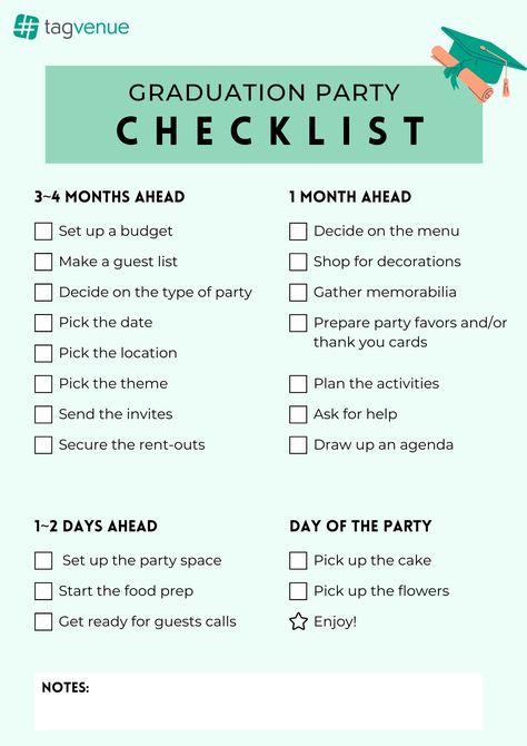 Graduation To Do List, Grad Party Checklist, Graduation Party Planning Checklist, Template For Graduation, Party Supplies Checklist, Graduation Party Checklist, To Do List Template, Party Planning Checklist, Setting Up A Budget