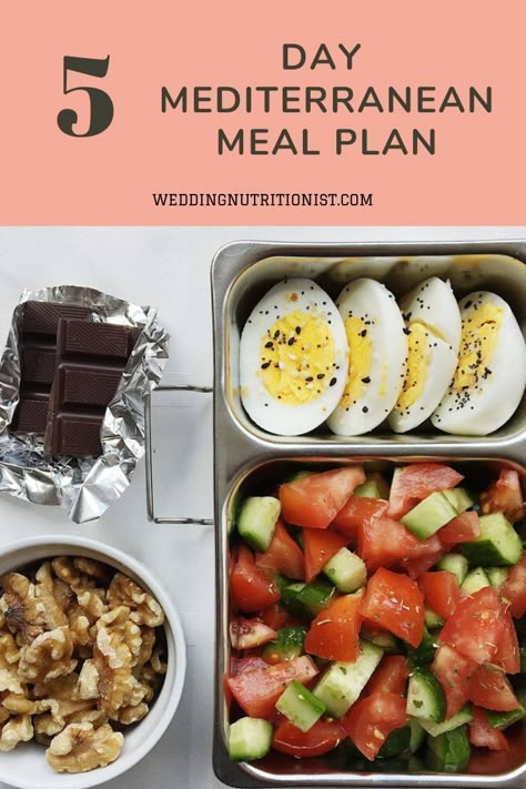 Mediterranean Meal Plan, 5 Day Meal Plan, Mediterranean Diet Food List, Mediterranean Recipes Healthy, Mediterranean Diet Recipes Dinners, Easy Mediterranean Diet, Mediterranean Diet Meal Plan, Easy Mediterranean Diet Recipes, Mediterranean Diet Plan