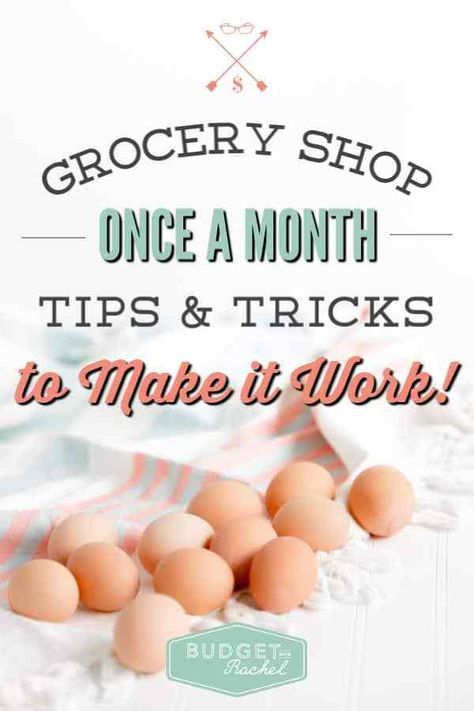 How to Grocery Shop Once a Month Once A Month Grocery Shopping, Foods To Freeze, Groceries Budget, Budget Grocery, Budget List, Budget Help, Money Inspiration, Personal Finance Budget, Budget Meal Planning