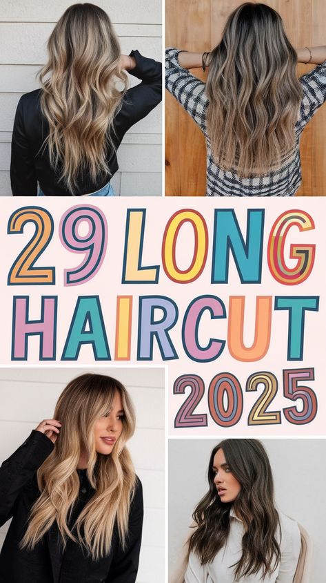 Long Haircut 2025: 29 Trendy Ideas - Fall Update 2024 Long Layered Choppy Hair, Long Layered Hair With Volume, Chunky Curtain Bangs Long Hair, Long Curtain Bangs Square Face, Long Medium Length Haircut, Long Haircuts With Curtain Bangs, Thick Long Hairstyles, Layered Cut With Curtain Bangs, Long Layers Curtain Bangs