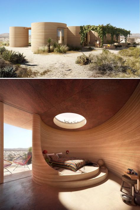 World’s First 3D Printed Hotel 3d Printing Construction, Unique Hotel Design, 3d Printed Architecture, 3d Printed Building, 3d Printed House, Rammed Earth Homes, Fairytale House, Natural Homes, Architecture Concept Diagram