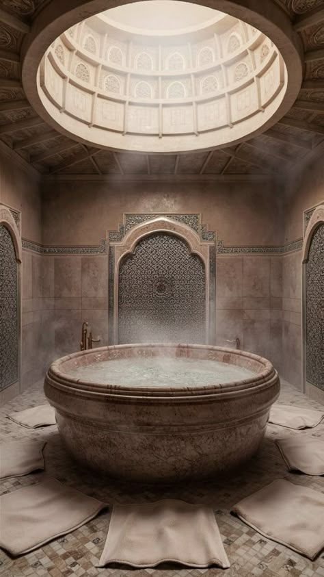 Arabian Style Bathroom, Moroccan Spa Bathroom, Moroccan Hammam Design, Moroccan Spa Design, Turkish Bathroom Ideas, Arabian Bathroom, Best Furniture Paint Colors, Shower Cleaner Recipe, Teal And White Bedroom