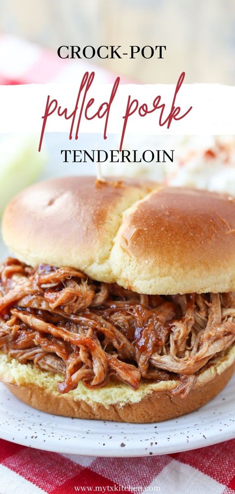 Crockpot Bbq Pulled Pork Tenderloin, Crockpot Pulled Pork Tenderloin Recipes, Crock Pulled Pork, Pork Tenderloin Recipes Pulled Pork, Bbq Pulled Pork Loin Slow Cooker, Crockpot Meals Pork Tenderloin, Pull Pork Tenderloin Crock Pot, Pulled Pork Crock Pot Recipes With Pork Loin, Pulled Pork Loin Crock Pot Recipes Easy