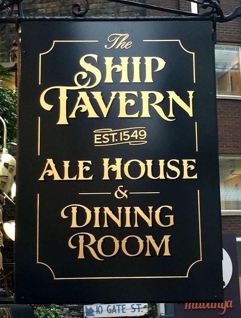 Pub Signage, Sign Painting Lettering, Uk Pub, Sign Fonts, Pub Sheds, Patio Signs, Exterior Signage, Carved Wood Signs, Restaurant Signs