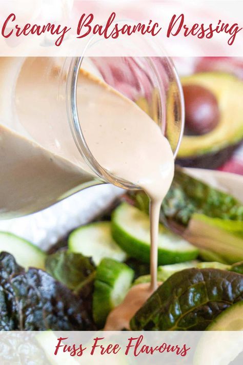 Creamy Balsamic Dressing Creamy Dressing, Easy Balsamic Dressing, Creamy Balsamic Dressing Greek Yogurt, Creamy Basalmic Dressing, Low Calorie Balsamic Dressing, Creamy Balsamic Vinaigrette, Creamy Balsamic Dressing, Cheese Salad Dressing, Cottage Cheese Salad