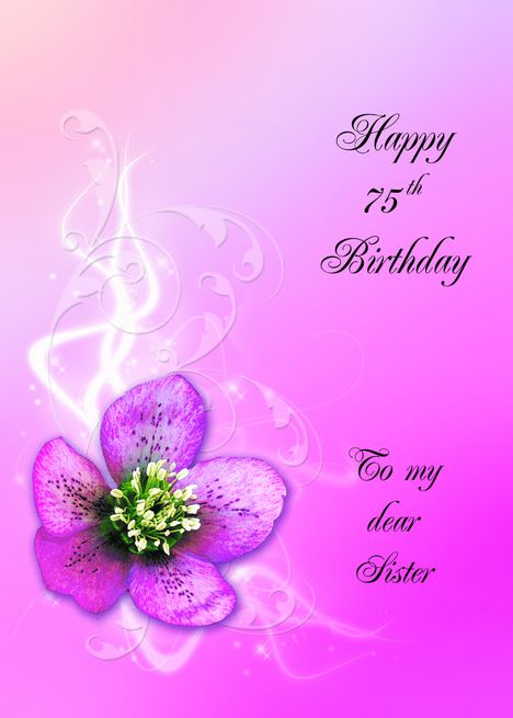 75th Birthday,Sister,Purple Helebore Flower card #Ad , #AFFILIATE, #Sister, #Birthday, #Purple Handmade Invitation Cards, Illustrated Holiday Cards, Happy 35th Birthday, Happy 65 Birthday, Birthday Grandma, Happy 75th Birthday, Birthday Purple, Happy 25th Birthday, Happy 90th Birthday