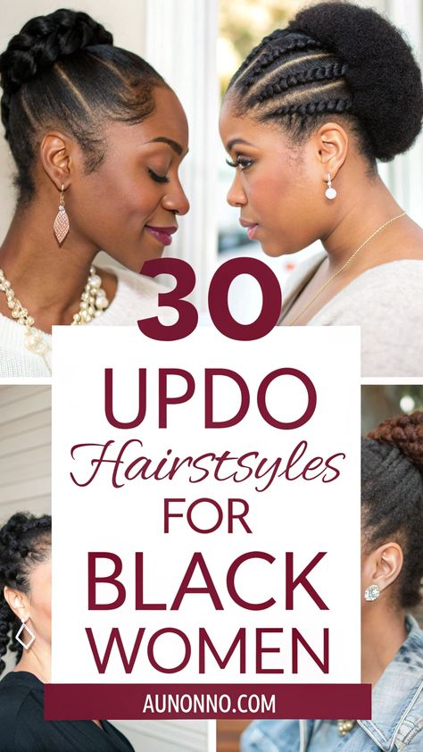 Updo hairstyles for black women are timeless, versatile, and perfect for any event. Whether you’re heading to a wedding, a formal dinner, or just want a chic everyday look, updos offer elegance and convenience. Black Women Updo Hairstyles, Updo Hairstyles For Black Women, Natural Hair Updo, Updo Hairstyles, Formal Dinner, Hairstyles For Black Women, Hair Updos, Black Women Hairstyles, Everyday Look