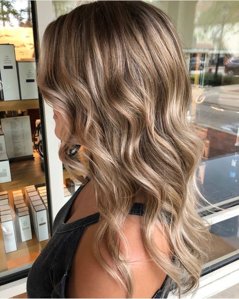 Dimensional blonde Super Dimensional Blonde, Dark Blonde Highlights And Lowlights, Golden Brown Hair With Blonde Highlights, Dimensional Dark Blonde, Dimensional Honey Blonde, Teddy Bear Blonde Hair, Full Blonde Highlights On Brown Hair, Dirty Blonde Hair With Highlights, Blonde Light Brown Hair