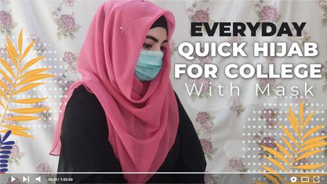 Today's video is about Easy Hijab for College School with Mask I hope you will like this Everyday Hijab Tutorial and I will be looking for your feedback :) Don't forgot to LIKE, COMMENT, SHARE & SUBSCRIBE JAZAKALLAH #easyhijab #hijabtutorial #hijabexpert Hijab With Mask, Easy Hijab Style, Unique Hijab, Simple Hijab Tutorial, Simple Hijab, Mask Tutorial, School Trip, Niqab, School College